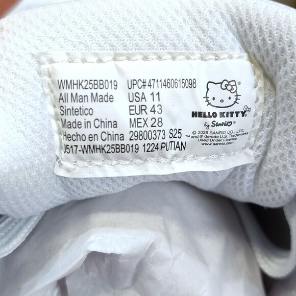 Hello Kitty Casual Court Sneaker By Sanrio Women Size US 11 Fit True To Size NWT - Picture 8 of 9